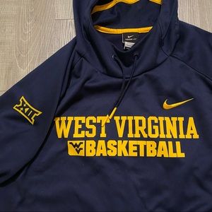 Mens L | Nike BIG 12 West Virginia University Basketball Therma-Fit Hoodie